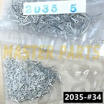100 комплектов серебряных секундных стрелок 5 мм для кварцевого механизма Miyota 2035