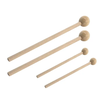2 шт. Эфирные барабанные палочки с круглой головкой, барабанные палочки с деревянной ручкой, барабанный молоток, Палочка