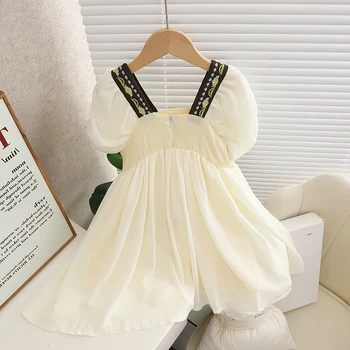 2023 Новое летнее тонкое платье для девочек Hanfu Модная детская одежда Одежда для девочек Tang Dress Свадебное платье Детские платья для девочек от 7 лет