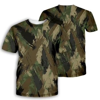 3D камуфляжная футболка с граффити, мужская летняя новинка, футболки с круглым вырезом и коротким рукавом, топы, Модная мужская одежда, повседневные футболки