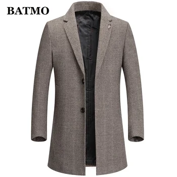 BATMO 2024, новое поступление, осенне-зимний высококачественный шерстяной тренч, мужские куртки, большие размеры M-4XL · MN2024