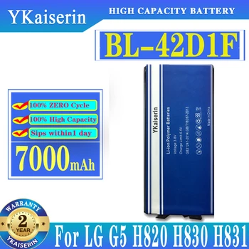 YKaiserin Новый 7000 мАч BL-42D1F BL42D1F Аккумулятор Для LG G5 VS987 US992 H820 H840 H850 H830 H831 H868 F700S F700K H960 H860N LS992
