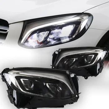 Автомобильные Фары Benz GLC X253 GLC250 GLC300 Объектив Проектора Фары 2015-2020 Сигнальная Фара СВЕТОДИОДНЫЕ Фары Drl Automotive