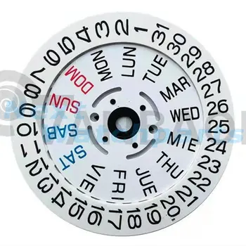 Английский шрифт Дисковое колесо с датой, колесо недели, пригодное для движения NH35 NH36 Date@3/3.8