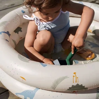 Детская игровая площадка с песком в помещении, надувной бассейн для купания, детское кольцо для плавания