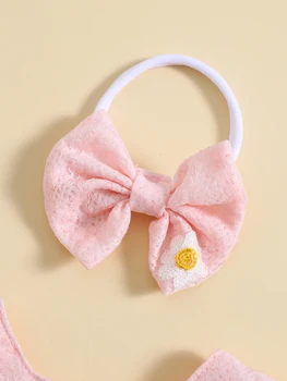 Комбинезон с цветочным принтом для маленьких девочек и повязкой на голову - Очаровательная летняя одежда с круглым вырезом и короткими рукавами для новорожденных младенцев