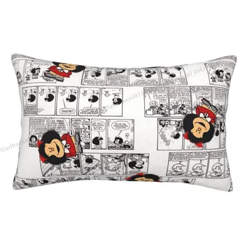 Наволочка из комиксов Манга Mafalda Quino, чехлы для подушек, домашний Диван, кресло, Декоративные чехлы для рюкзаков