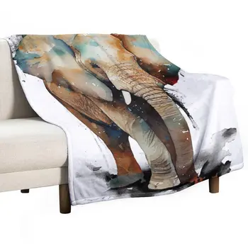 Новый акварельный плед со слоником одеяла и покрывала из аниме 