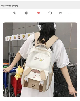 Новый детский рюкзак Sanrio для средней школы школьная сумка для старшеклассников Большой емкости Рюкзак Сумка для компьютера Дорожная сумка