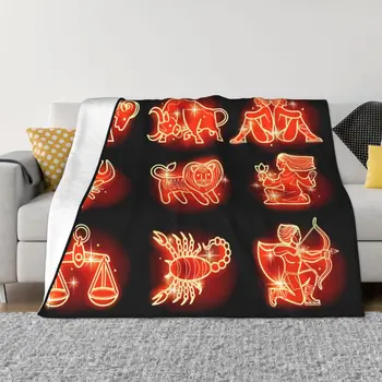 Одеяло с гороскопом, мистическими картами Таро, теплые уютные фланелевые флисовые пледы, долговечные по доступной цене