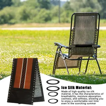 Тканевый чехол для кресла, сменный аксессуар для складного стула с 4 шт кружевными шнурами, эластичная ткань для пляжа на лужайке под открытым небом