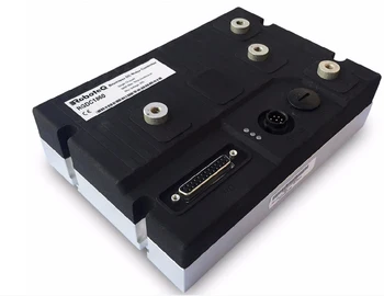 Щеточный контроллер двигателя постоянного тока Plutools, двухканальный, 2 x 60A, 60V, USB, CAN, 8 Dig / Ana IO, Охлаждающая пластина с АБС-крышкой