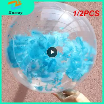 1 / 2ШТ Rooxin Надувные игрушки для бассейна, прозрачный пляжный мяч, летние водные игрушки на открытом воздухе, плавающий мяч, игрушки для взрослых