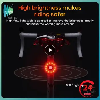 1 ~ 10ШТ 2021 Новый Стиль USB Зарядка 12 Шариков лампы Задний фонарь Велосипеда Ночная Водонепроницаемая Сигнальная лампа безопасности при беге Лампа для шлема