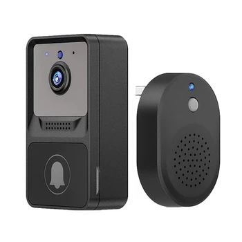 1 Комплект Умный дом Wi-Fi Дверной звонок Беспроводной дверной звонок Камера перезвон Двухсторонний аудио домофон Ночное видение Работает для домашней безопасности