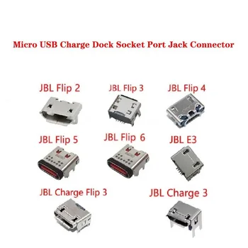 10ШТ Для JBL Charge 3 Flip 6 5 4 3 2 Разъем Для Зарядки Micro USB Разъем Для Передачи Данных Разъем для Док-станции