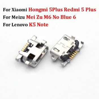 10шт Разъем Зарядного Устройства Micro USB Для Док-станции Xiaomi Hongmi 5Plus Redmi 5 Plus Meizu Mei Zu M6 No Blue 6 Lenovo K5 Note