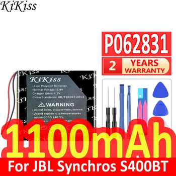 1100 мАч KiKiss Мощный Аккумулятор P062831 Для JBL Synchros S400BT Tune 500BT Tune 600BT Digital Bateria