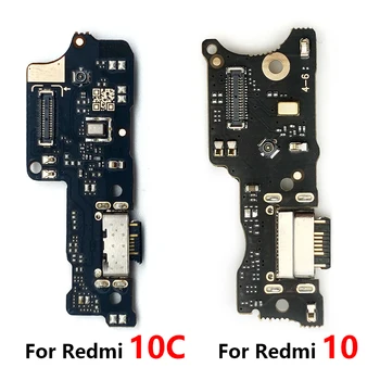 15 шт./лот Новинка для Xiaomi Redmi 10 Redmi10 10C Prime Разъем для док-станции Зарядное устройство Micro USB Порт для зарядки Гибкий кабель Плата микрофона