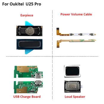 1шт для Oukitel U25 Pro Наушник громкоговоритель Мощность Громкость Кабель в сборе для телефона Oukitel U25 Pro USB штекер Плата зарядки