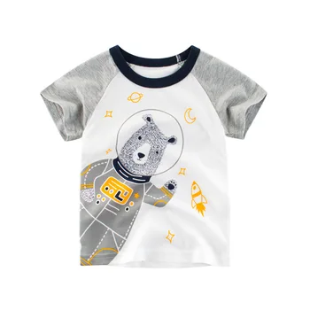 2023 Летняя хлопковая футболка с короткими рукавами для мальчиков и девочек, топы с надписью 