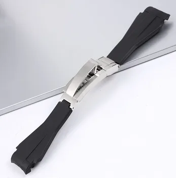 21 мм натуральный ремешок для часов M108 Резиновый ремешок B для Rolex Deepsea серии 116660 Glidelock