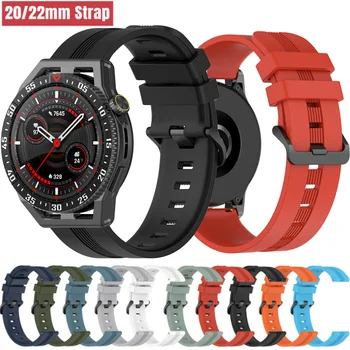 22 мм силиконовый ремешок для Huawei GT 3 SE GT3 Pro Watch 3 Pro Сменный ремешок браслет Смарт-часы браслет Blet 20 мм универсальный