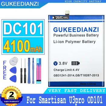 4100 мАч Новый Топовый Аккумулятор GUKEEDIANZI DC101 для Smartisan U3pro OD101 OD103 OD105 OS103 OS105 Сменные Батареи + бесплатные инструменты