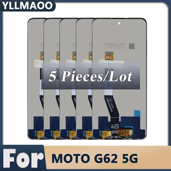 5 ШТ. Для Motorola Moto G62 5G ЖК-дисплей + Сенсорный Экран, Цифровой Преобразователь В Сборе, Замена Для Moto G62 ЖК-Экран