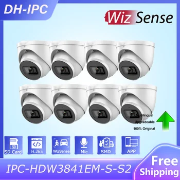 8-Мегапиксельная IP-камера WizSense Dahua IPC-HDW3841EM-S-S2 Со Встроенным микрофоном, Слотом для SD-карты SMD4.0, Возможностью просмотра видео через Сетевую камеру с приложением Remote