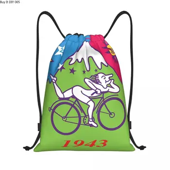 Albert Hofmann Bicycle Day LSD 1943 Рюкзак на шнурке Спортивная спортивная сумка для мужчин и женщин Acid Training Sackpack