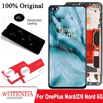 AMOLED Дисплей Для OnePlus Nord ЖК-дисплей с сенсорным экраном В сборе С Цифровым Преобразователем Для OnePlus 8 NORD 5G / Замена дисплея OnePlus Z