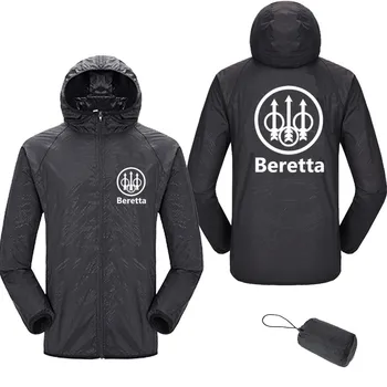 Beretta Guns, мужская куртка-бомбер, весна-осень, повседневная солнцезащитная водонепроницаемая ветровка, пальто, парки, толстовки Оверсайз