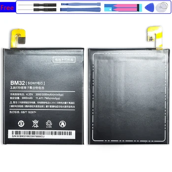 BM32 Сменный Аккумулятор Для Xiaomi 4 Mi 4 Mi4 M4 BM 32 Высококачественные Сменные Батареи Для Телефона 3080 мАч с Кодом отслеживания
