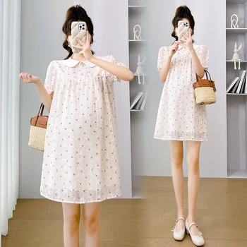 C50585 # Корейское модное кружевное платье в Женском стиле, Милое Новое поступление, одежда для беременных, платье для беременных