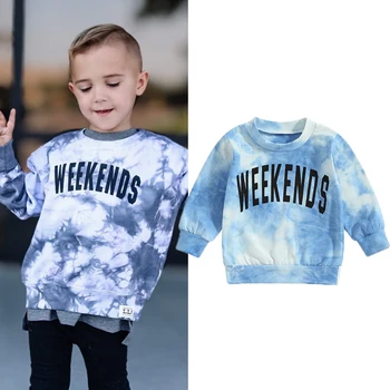 FOCUSNORM Осенние футболки для маленьких мальчиков от 0 до 3 лет с длинным рукавом, пуловер с принтом 