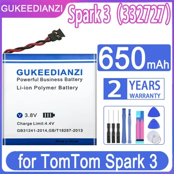 GUKEEDIANZI Spark 3 Сменный Аккумулятор емкостью 650 мАч для TomTom Spark3 Batteria + Бесплатные Инструменты