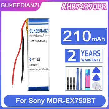 GUKEEDIANZI Сменный Аккумулятор AHB74370PR 210 мАч Для Sony MDR-EX750BT WI-C600N Аккумулятор 2-проводной Bateria
