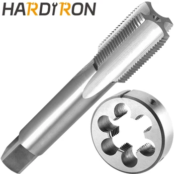 Hardiron M36 X 3, набор метчиков и штампов для левой руки, M36 x 3,0, машинный метчик с резьбой и круглая матрица