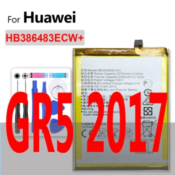 HB386483ECW + Аккумулятор емкостью 3340 мАч Для Huawei Maimang 5 Honor 6X G9 Plus GR5 2017 MLA-AL00/AL10 Батареи + Инструменты