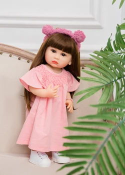 KEIUMI 55 см, Туан Туан, милая маленькая девочка, силиконовая кукла-Реборн, игрушки, подарки на День рождения ко Дню защиты детей