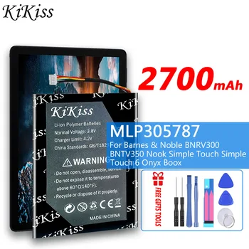 KiKiss 2700 мАч MLP305787 Аккумулятор для Barnes & Noble BNRV300 BNTV350 Nook Simple Touch Простой Сенсорный 6 Onyx Boox Newton Nook2/3