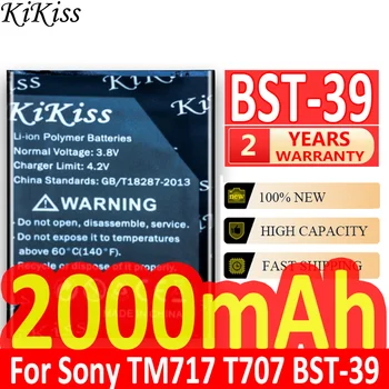 KiKiss BST-39 2000 мАч Аккумулятор Мобильного Телефона Для Sony Ericsson TM717 T707 W380 W380a W518 W518a W908c W910i Z555i W508 W508c