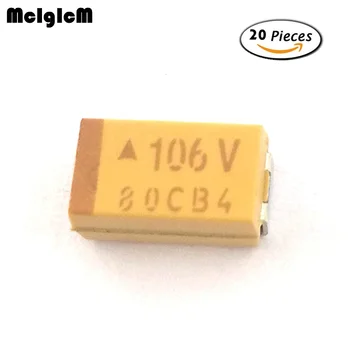 MCIGICM 20шт C 6032 10 мкФ 35 В SMD танталовый конденсатор