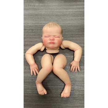NPK 19-дюймовый уже раскрашенный комплект для куклы Реборн MaxLimited Edition реалистичная 3D кожа с видимыми венами на тканевом теле и глазах