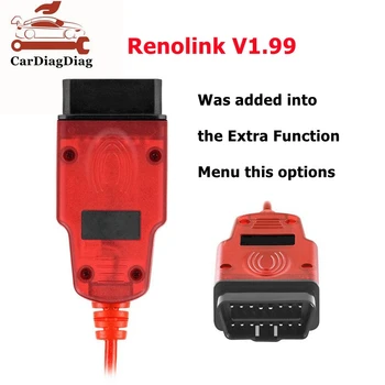 OBD2 OBD 2 Диагностический Кабель Renolink V1.99 V1.98 Для Renault Auto Tool ECM UCH Key ECU Программатор Инструмент