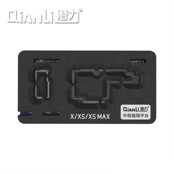 QianLi Платформа Для Реболлинга Средней Рамки BGA Трафарет Для Реболлинга iPhone X XS Max 11 11Pro 12 Mini 13 14 Pro Ремонт Материнской Платы