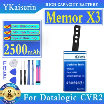 YKaiserin Аккумулятор 2500 мАч Для Datalogic CVR2 CVR 2 Memor X3 11300794 подходит для аккумуляторов Wasp 63380892051