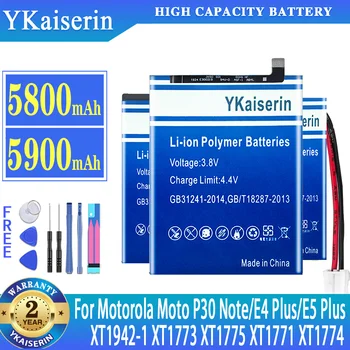 YKaiserin Аккумулятор Для Motorola Moto E4 Plus P30 Note XT1942-1 XT1773 XT1775 XT1771 XT1774 E5 Plus Batterij + Бесплатные Инструменты