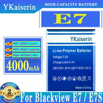 YKaiserin Новый аккумулятор 3,8 В 4000 мАч для мобильного телефона Blackview E7 E7S + номер трека